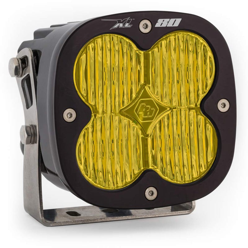 Baja Designs XL80 LED Light Pod for Jeeps Off Road 4x4 Trucks DrivingCombo Baja Amber  Wide Cornering